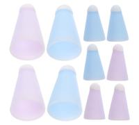 Milisten 10pcs Fiber Stylus Pen Tip Covers Non-slip Protective Sleeve Compatible with Apple Pencil Ultra-thin Soft Fiber Material for Smooth Grip and Wireless Charging Lavender Sky Blue