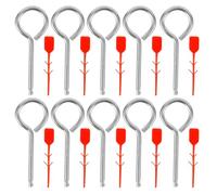 Milisten 10pcs Fire Extinguisher Replacement Lock Pins Set Made of Iron and Plastic, Easy to Use and Safe to Hands, for Public Places and Businesses Fire Safety Equipment