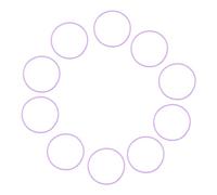 Milisten 10Pcs Glow the Dark Silicone Jelly Bracelets Soft and Stretchy Rubber Wristbands for Theme Parties Festivals Birthdays and More Versatile Use as Hair Ties Bangles
