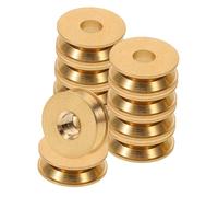 Milisten 10Pcs Groove Tape Deck Pulley Belt Wheel for Recorder Motor Drive Low Noise Replacement Part Compatible with Various Cassette Players
