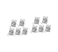 Milisten 10pcs Guitar Jack Plate Output Socket Square Indented Pickup Jack Plug Socket for Electric Guitar