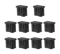 Milisten 10pcs Hockey Stick Butt Cap Lacrosse End Cover Cap Tpr Material Optimal Fit Elasticity Absorbs Friction Sounds Athletes Training Competitive Play