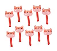 Milisten 10pcs Inflatable Fox Hammer for Soft Blow Up Sensory Play Hammers with Bell Inside Safe Skid Resistant Birthday Party Props for Boys and Interactive Fun
