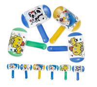 Milisten 10Pcs Inflatable Hammers with Sound Bell Adorable Play Hammers for Parties Outdoor Fun and Pool Activities Random Colors