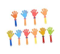 Milisten 10pcs Large Plastic Hand Clappers Party Cheering Noise Makers Clapping for Birthday Halloween Wedding Sports Events Random Color