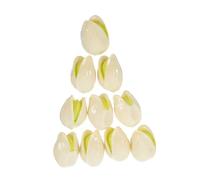 Milisten 10pcs Lifelike Fake Pistachio Nut Models Artificial Nuts Decorations for Home Unique Ornaments