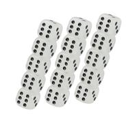 Milisten 10pcs Luminous Six Sided Dice Party Game the Dark Black Dot Dice for Indoor Outdoor Events Smooth Surface Compact for Fun Entertainment