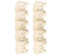 Milisten 10pcs Maple Wood Violin Bridge Violin Part Accessory Replacement Bridge Stable Wood