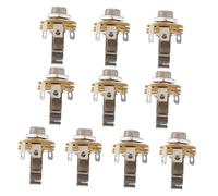 Milisten 10Pcs Microphone Socket for Guitar Durable Mic Holder for Stringed Instruments Easy to Install Enhances Sound Spacious Areas