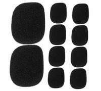 Milisten 10pcs Mini Mic Covers Lapel Headset Microphone Windscreens Noise-reducing Lightweight Microphone Accessories for Speech Teaching Conferences