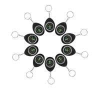 Milisten 10pcs Mini Portable Outdoor Compass Keychain for Hiking Camping Compact Survival Navigation Tool with Accurate Direction Material and Versatile Attachment for Backpacking