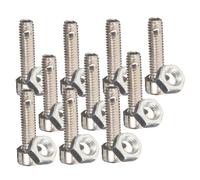 Milisten 10pcs Pocket Guitar Screw Stainless Steel Inner Guitar Chord Trainer Screw Practice Fretboard Accessory for Beginners