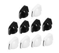 Milisten 10pcs Potentiometer Knob Cap Chicken Head Knobs for Electric Guitar and Amplifier Volume Control Guitar Volume Tone Suitable for and Tone Control Black and White Options