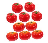Milisten 10pcs Realistic Artificial Tomato Models Faux Tomato Props for Photography Display and Decoration for Artists and Home Decor Lightweight Simulated Vegetables