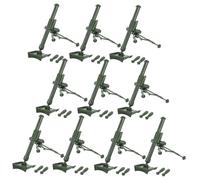 Milisten 10Pcs Realistic Mine Thrower Launcher Model High Simulation Army for Enhances Creativity Patience for Display Pretend Play Educational Assembly