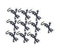 Milisten 10Pcs Realistic Plastic Gecko for Halloween Pranks and Party Props Lifelike Reptile Models Simulation Animals for April Fools Day and Stage Shows