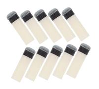 Milisten 10pcs Replacement Billiard Cue Tips Slip Faux Leather and Plastic Pool Accessories for Enhanced Accuracy Suitable for Various Pool Stick Types