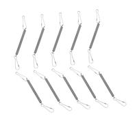 Milisten 10pcs Secure Clip for Rabbit Cages Stainless Steel Spring Hooks Replacement for Small Animal Water Dispensers Versatile Holder for Pet Feeding and Drinking