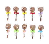 Milisten 10Pcs Small Pet Molar Teeth Grinding Sticks Rabbit Bunny Chew Lightweight Portable for Hamsters Guinea Pigs Teeth Health Protection Random Color