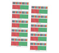 Milisten 10pcs Thumb Piano Note Stickers for Kalimba Decorative Decals for Beginners Playing Technique and Memorization Lightweight and Compact Design