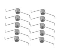Milisten 10pcs Trash Can Spring Garbage Can Trash Bin The Switch Trash Cans Outdoor Trash Can Replace Can Lid Spring Metal Torsional Spring Parts Maintenance Tools Silver Stainless Steel