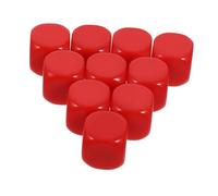 Milisten 10pcs Unfinished Acrylic Blank Dice Small Paintable Cubes for DIY Crafts Teaching Games Party Props Lightweight Drop Resistant