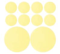 Milisten 10pcs Warm Light Diffuser Film Adhesive Gel Sheets 10cm Round Color Correction Plastic Filters for LED Lamps Suitable for Studio Lighting and Home Ambience