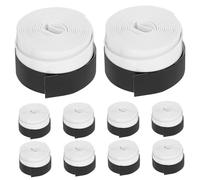 Milisten 10pcs White Badminton Overgrip Racket Grip Sweatband Super Absorbent Anti-perforation for Tennis Squash Pickleball Handles Suitable for Indoor and Outdoor Use