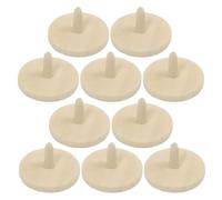 Milisten 10Pcs Wooden Golf Ball Alignment Markers 24Mm Diameter Round Positioning Tools Golf Putting Line Markers On-Course Accessories for Precise Ball Placement