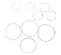 Milisten 11pcs Silver-plated Nylon Oud Strings Set Alloy Wound for Warm Sound for Beginners and Experts Playing Turkish Middle Eastern Styles