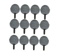 Milisten 12 Pack 20x20mm Aquarium Bubble Diffuser Airstones Sintered Stone for Fish Tank