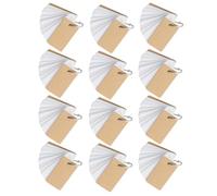 Milisten 12 Pcs Paper Binder Memo Notes Pads Ring Notepads Easy to Write Refillable White Cards Book for Daily Life School Supplies