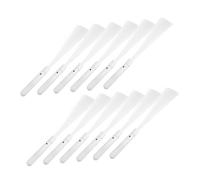 Milisten 12 Pcs White LED Fiber Optic Sticks Wands Flashing Light Up Props for Concerts Festivals and Night Events