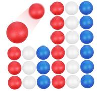 Milisten 120 Pcs Colored Table Tennis Balls Lightweight PP Material Vibrant Red White Blue for Party Games School Activities Hand Eye Coordination Training Entertainment