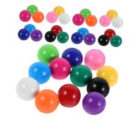 Milisten 120pcs Plastic Solid Marbles Replacement Balls 15mm for Marble Runs and Math Teaching Aid, Counting Function Interactive Play Toy for Children and Kids