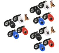 Milisten 12pcs Big Button Dog Clicker Loud Sound Pet Training Wrist Strap for Dogs and for Easy Training for Sensitive and Puppies