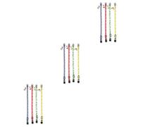 Milisten 12pcs Cat Collars Set with Adjustable Safety Neck Straps and Bells Comfortable Pet Collars for Kittens and Cats Avocado Pineapple Watermelon Cherry