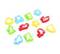 Milisten 12pcs Clay Kit with Embossing Molds for Creative DIY Play Animal Shape Rubber Clay Tools Set to Boost Imagination and Motor Skills Development