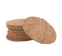 Milisten 12PCS Coconut Fiber Bird Nest Mat Dehumidifying Egg Breeding Accessory for Pigeons and Finches Natural Grass Bedding for Birds