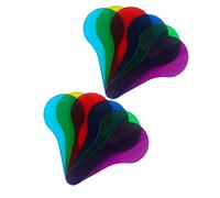 Milisten 12Pcs Color Mixing Paddles Translucent Teaching Equipment for Color Filter Boards for Preschool and Early Education Activities
