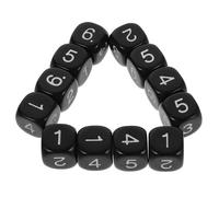 Milisten 12pcs Color Number Dice Set Plastic Sided for Classroom Teaching and Learning Fun Educational Tool for Math Games and Interactive Learning Activities