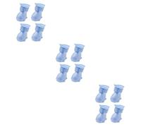 Milisten 12pcs Dog Rain Boots Non- Tep Puppy Shoes for Outdoor Use Design for Rainy and Snowy Days