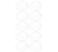 Milisten 12pcs Drum Head Dampening Rings White Drum Sound Control Mutes for Jazz Rock Practice Noise Reduction Drumming Dampeners