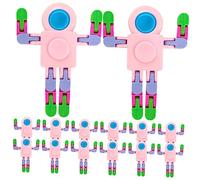 Milisten 12pcs Fingertip Gyroscope Interactive Educational Desk Fidget Puzzle for Adults Portable Decompression Gadgets for and Cognitive Development Random Color