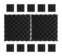 Milisten 12pcs High Density Acoustic Sound Panels for Studio Wall Noise Reduction and Impact Protection Lightweight Soundproofing Boards for Recording Rooms Home Theaters Offices