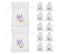 Milisten 12pcs Lavender Sachet Bags Empty Drawstring Cotton Pouches 10x14cm Refillable Dried Flower Storage Bags for Wardrobe and Home Fragrance