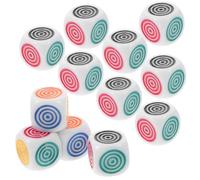 Milisten 12Pcs Learning Dices for Acrylic Interactive Dices for Cognitive Teaching and Fun Activities Kindergarten for Family Gatherings and Parties