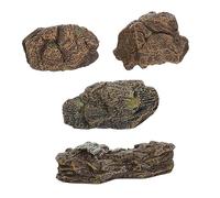 Milisten 12pcs Micro Landscape Simulation Stones Diorama Rocks Boulders Garden Rock Decorations