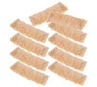 Milisten 12Pcs Miniature Artificial Straw Thatch 4X10Cm, Model Thatched Roof Tiles for Fairy Garden Scenes and DIY Small Roof Projects