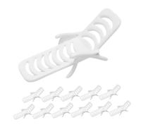 Milisten 12pcs Miniature Beach Chair Model White PVC Simulated Deck Chairs for Dollhouse Mini Garden Potted Plant and Party Decorations Highly Detailed Micro Landscape Props